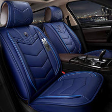 Load image into Gallery viewer, OUTOS Luxury Leather ZFL Auto Car Seat Covers 5 Seats Full Set Universal Fit (Blue)