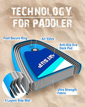 Load image into Gallery viewer, ABYSUP Paddle Board, SUP Paddle Board, 10'6" Inflatable Paddle Board, Paddle Board for Adults, Paddleboard with All Accessories & Carry Bag, Color Blue & White, SUP123