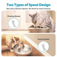 Load image into Gallery viewer, ORSDA Cat Water Fountain Stainless Steel, 67oz/2L Pet Water Fountain for Cats Inside, Automatic Dog Water Dispenser Bowl with 6pcs Filters, a Silicone Mat, Quiet, Easy Clean&Dishwasher Safe
