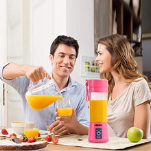 Load image into Gallery viewer, Portable Blender, OBERLY Smoothie Juicer Cup - Six Blades in 3D, 13oz Fruit Mixing Machine with 2000mAh USB Rechargeable Batteries, Ice Tray, Detachable Cup