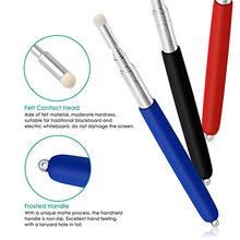 Load image into Gallery viewer, Alcoon 3 Pack Telescopic Teachers Pointer Retractable Handheld Presenter Extendable Classroom Whiteboard Pointer with Lanyard for Teachers, Coach, Presenter, Extends to 39 Inch (Black, Red, Blue)