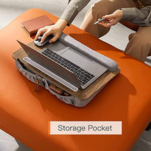 Load image into Gallery viewer, HUANUO Lap Laptop Desk - Portable Lap Desk with Pillow Cushion, Fits up to 15.6 inch Laptop, with Anti-Slip Strip & Storage Function for Home Office Students Use as Computer Laptop Stand, Book Tablet