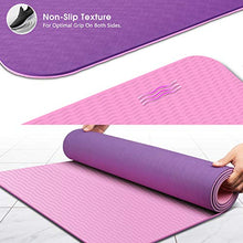 Load image into Gallery viewer, Dralegend Yoga Mat Exercise Fitness Mat - High Density Non-Slip Workout Mat for Yoga, Pilates & Exercises, Anti - Tear, Sweat - Proof, Classic 1/4 Inch