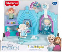 Load image into Gallery viewer, Disney Frozen Arendelle Winter Wonderland by Little People, ice skating playset with Anna and Elsa figures for toddlers and preschool kids