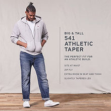 Load image into Gallery viewer, Levi's Men's Big and Tall 541 Athletic Fit Jean, Cholla Black Overdye-All Seasons Tech, 56W x 30L