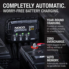 Load image into Gallery viewer, NOCO Genius GEN5X3, 3-Bank, 15-Amp (5-Amp Per Bank) Fully-Automatic Smart Marine Charger, 12V Onboard Battery Charger, Battery Maintainer and Battery Desulfator with Temperature Compensation