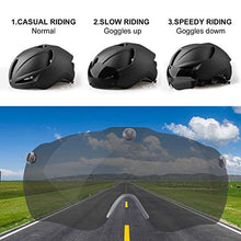 Load image into Gallery viewer, KINGLEAD Bike Helmet, Bicycle Helmet Men CPSC Certified with USB Charging Light&Detachable Magnetic Goggles UV Protective&Reflective Adjustment Straps&Carry Bag Mountain/Road Cycling Helmets(KL-089)
