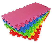 Load image into Gallery viewer, Angels 20 XLarge Foam Mats Toy ideal Gift, Colorful Tiles Multi Use, Create & Build A Safe PLay Area Interlocking Puzzle eva Non-Toxic Floor for Children Toddler Infant Kids Baby Room & Yard Superyard