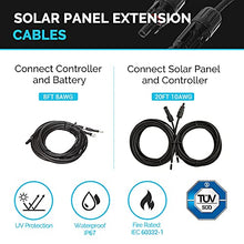 Load image into Gallery viewer, Renogy 200 Watt 12 Volt Monocrystalline Solar Panel Starter Kit with 2 Pcs 100W Monocrystalline Solar Panel and 30A PWM Charge Controller for RV, Boats, Trailer, Camper, Marine ,Off-Grid System