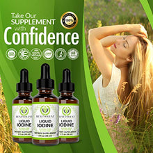 Load image into Gallery viewer, Liquid Iodine Potassium Drops - 1300 Servings | Large 2oz Bottle | Great Taste | 2X Absorption | Just One (1) Drop a Day for Fast, Potent Thyroid Support - Potassium Iodide. Alcohol and Gluten Free.