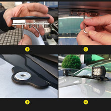 Load image into Gallery viewer, Nilight 90025B Led Light Bar Mounting Brackets 2pcs Universal Hood Led Work Light led Pods Mount Bracket Clamp Holder for SUV Truck Off Road Installed No Need Drilling, 2 Years Warranty