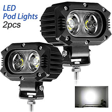 Load image into Gallery viewer, CO LIGHT LED Flood Lights Pods 2pcs 4inch 48W Flood Beam Fog Lights for Motorcycle ATV LED Work Light for Truck SUV UTV Boat Tractor Forklift 3 Years After-sale, 914Z-Flood-2pcs
