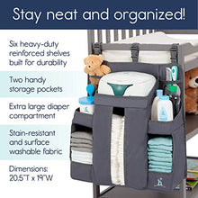 Load image into Gallery viewer, hiccapop Nursery Organizer and Baby Diaper Caddy | Hanging Diaper Organization Storage for Baby Essentials | Hang on Crib, Changing Table or Wall