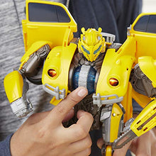 Load image into Gallery viewer, Transformers: Bumblebee Movie Toys, Power Charge Bumblebee Action Figure - Spinning Core, Lights and Sounds - Toys for Kids 6 and Up, 10.5-inch
