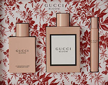 Load image into Gallery viewer, Gucci Bloom for Women 3 Piece Set Includes: 3.3 oz Eau de Parfum Spray + 3.3 oz Body Lotion + 0.25 oz Eau de Parfum Fragrance Pen