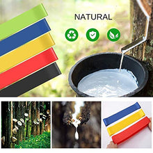 Load image into Gallery viewer, VIMILOLO Resistance Loop Exercise Bands with Instruction Guide, Home Fitness, Natural Latex Workout Bands for Legs and Butt Yoga and More 5 Set