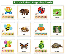 Load image into Gallery viewer, Toddler Puzzles, Wooden Jigsaw Animals Puzzles for 1 2 3 Year Old Girls Boys Toddlers, Educational Preschool Toys Gifts for Colors & Shapes Cognition Skill Learning