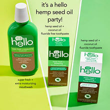 Load image into Gallery viewer, Hello Vegan Fluoride Free Toothpaste, Super Fresh Spearmint, Naturally Whitening Toothpaste, Hemp Seed Oil + Coconut Oil, Helps Remove Plaque, No SLS/Sulfates, 4 Ounce