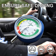 Load image into Gallery viewer, GODESON Tire Tread Depth Gauge, Dial Type Tire Tread Depth Gauge Professional for Motorcycle, car,Truck and Bus,Easy Reading Tire Tread Depth Gauge in 32nds