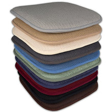 Load image into Gallery viewer, 4 Pack Memory Foam Honeycomb Nonslip Back 16" x16" Chair/Seat Cushion Pad
