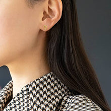 Load image into Gallery viewer, E 14K Gold Plated Horseshoe Stud Earrings for Women Girls, Hypoallergenic Small Gold Animal Stud Earring for Sensitive Ears