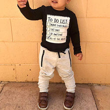 Load image into Gallery viewer, Jobakids Boys 2 Pieces Set Boys Cotton Clothing Set(Black,2T)