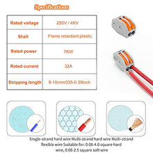 Load image into Gallery viewer, NC Lever Wire Nuts,Idong 50pcs Compact Splicing Connectors, 212 Quick Connection Terminal Electrical Connectors (50PCS, 2 Port)