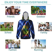 Load image into Gallery viewer, Vermont state Flag Print Hoodies Kids 3D Print Sweatshirts Long Sleeve Pullover Hoodies with Pocket for Teen Boys and Girls Black