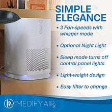 Load image into Gallery viewer, Medify MA-14W2 Medical Grade Filtration H13 HEPA Air Purifier for 200 Sq. Ft. (99.9%) Allergies, dust, Pollen, Perfect for Office, bedrooms, dorms and Nurseries - White, 2-Pack