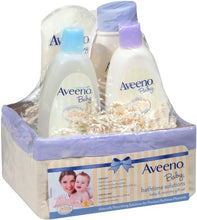 Load image into Gallery viewer, Aveeno Baby Daily Bathtime Solutions Gift Set to Nourish Skin for Baby and Mom, 4 items