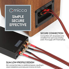 Load image into Gallery viewer, Micca 14 Gauge Pure Copper Speaker Wire, 6 Feet 2 Pack, Gold Plated Banana Plugs, Soldered Construction, Slim Design, 245 Strands, for Stereo or Home Theater, 2 Meters Pair