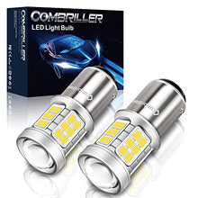 Load image into Gallery viewer, Combriller 194 168 LED Bulbs and 1157 2057 LED Bulbs, Super Bright Led 1157 Bulb For Led Reverse Lights Tail Light Turn Signal Bulb, T10 Interior Car Lights, Total 4 Bulbs