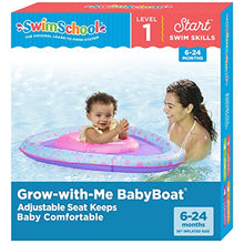 Load image into Gallery viewer, SwimSchool Lil’ Narwal Infant Baby Pool Float with Splash & Play Center, Low Center Adjustable Seat, Buoyant Infant Baby Floatie, Age 6 - 24 Months, Blue