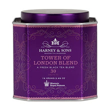 Load image into Gallery viewer, Harney & Sons Tower of London Black Tea with Vanilla, Black Currant, Caramel, and Honey | 30 sachets, Historic Royal Palaces Collection