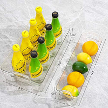 Load image into Gallery viewer, HOOJO Fridge Organizer Bins, Set of 8 Plastic Refrigerator Pantry Organizers for Freezer and Pantry, Kitchen Cabinets, BPA-Free, Clear