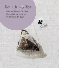 Load image into Gallery viewer, Art of Tea | Organic Earl Grey Crème Tea| 50 Eco Friendly Pyramid Tea Bag Sachets