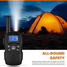 Load image into Gallery viewer, Wishouse Walkie Talkies for Kids-Adults Radios Walkie Talkies Rechargeable Long Range 4 Pack,Family Camping Gear Hiking Accessories with Flashlight,Xmas Birthday Gift Toys for 3-12 Year Old Girls Boys