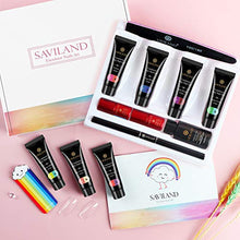 Load image into Gallery viewer, Saviland Poly Nail Gel Kit - Neon Glow in the Dark Poly Nail Gel Nail Extension Gel Builder Gel Nail Enhancement Manicure Kit