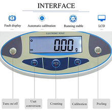 Load image into Gallery viewer, CGOLDENWALL Analytical Electronic Balance 0.01g Precision Laboratory Lab Scale Weighing BalanceJewelry Scale Kitchen Scale Digital LCD Display with Plastic Windshield Calibrated (1000g X 0.01g)