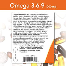 Load image into Gallery viewer, NOW Supplements, Omega 3-6-9 1000 mg with a blend of Flax Seed, Evening Primrose, Canola, Black Currant and Pumpkin Seed Oils, 250 Softgels