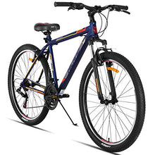 Load image into Gallery viewer, Hiland 27.5 Inch Mountain Bike with 21 Speed Suspension Fork V Brake Bicycle Blue 17 Inch Frame
