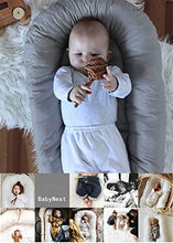 Load image into Gallery viewer, Portable Crib Baby Portable Lounger Infant Bassinet Reversible Co Sleeping Cribs for Bedroom/Travel (Gray)…