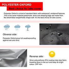 Load image into Gallery viewer, Kotivie Tandem Bicycle Cover Extra Long Bike Storage Cover 2 Seater Bike Cover Trailer Bike Cover Waterproof Sun Protection Black