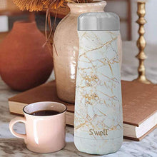 Load image into Gallery viewer, S'well Stainless Steel Traveler - 20 Fl Oz - Calacatta Gold - Triple-Layered Vacuum-Insulated Travel Mug Keeps Coffee, Tea and Drinks Cold for 36 Hours and Hot for 15- BPA-Free Water Bottle