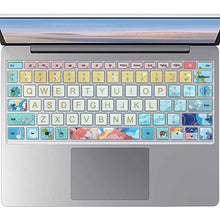 Load image into Gallery viewer, SANFULIN Protective Keyboard Cover Skin for Microsoft Surface Laptop Go 12.4" Touchscreen 2020 Release, Flower and Big Letter Designs, Litter Flowers