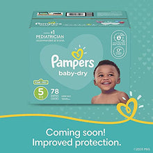 Load image into Gallery viewer, Diapers Size Newborn/Size 0 (< 10 lb), 104 Count - Pampers Baby Dry Disposable Baby Diapers, Super Pack