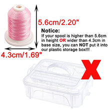 Load image into Gallery viewer, New brothread 3 Layers Stackable Clear Storage Box/Organizer for Holding 60 Spools Home Embroidery & Sewing Thread and Other Embroidery Sewing Crafts (Spool Size Requirement: H≤2.2"; W≤1.69")