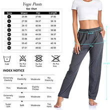 Load image into Gallery viewer, ASIMOON Women's Yoga Pants Soft Comfy Stretch Loose Straight Casual Athletic Pants Running Workout Lounge Pants with Pockets Dark Grey