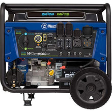Load image into Gallery viewer, Westinghouse WGen9500DF Dual Fuel Portable Generator-9500 Rated 12500 Peak Watts Gas or Propane Powered-Electric Start-Transfer Switch & RV Ready, CARB Compliant