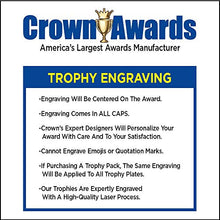 Load image into Gallery viewer, Crown Awards Crystal Bowling Trophies, 6 1/2" Mini Crystal Bowling Pin Pedestal Trophy, Great Bowling League Gifts Prime